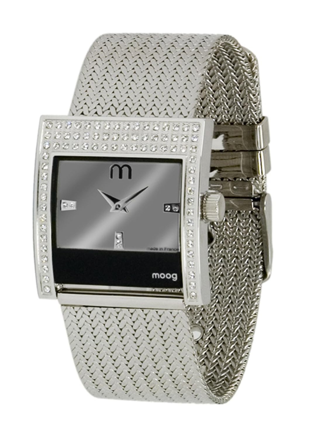 silver stainless steel strap & swarovski elements - m44794-004